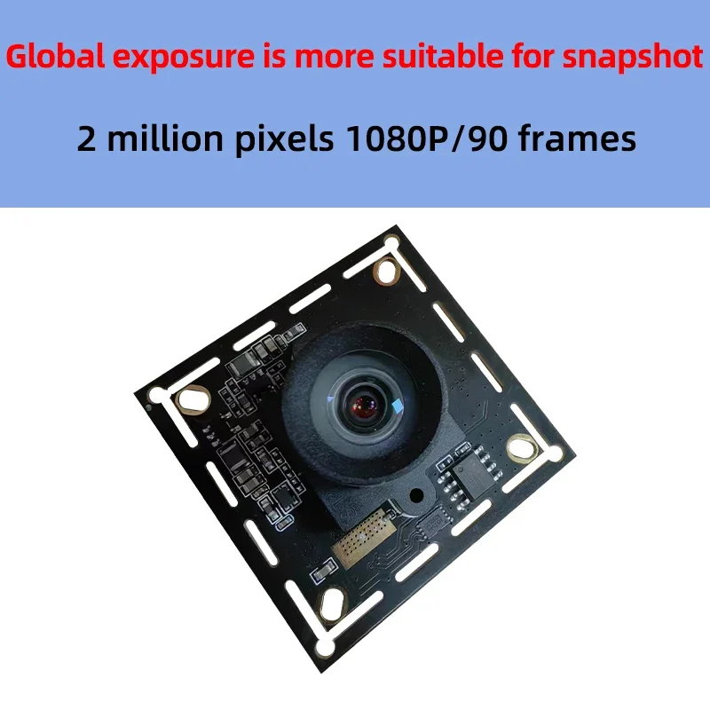 2 million global shutter camera AR0234/1080P/90 frame industrial detection module USB2.0/ supports external trigger.