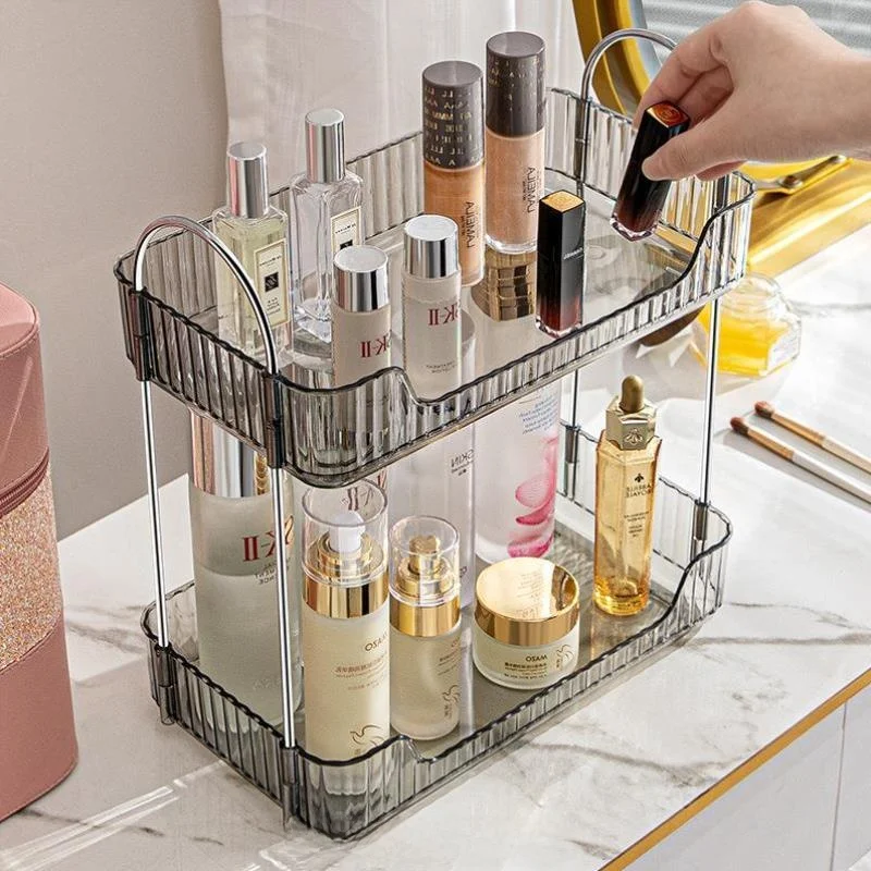 

Органайзер для хранения Batoom eup: многоуровневая пластиковая коробка для туалетных принадлежностей и косметики, настольная, без сверления