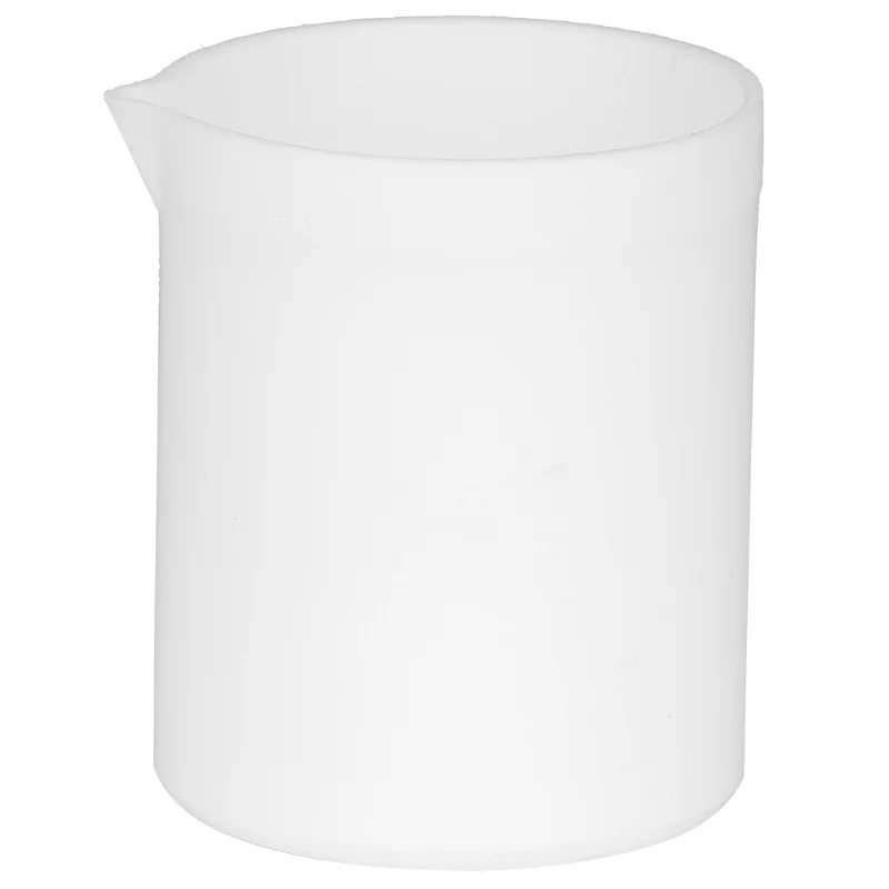 Acid & Base Resistant Beaker PTEE High Lubrication Not Sticky White Beaker Measuring Cup(50ml)