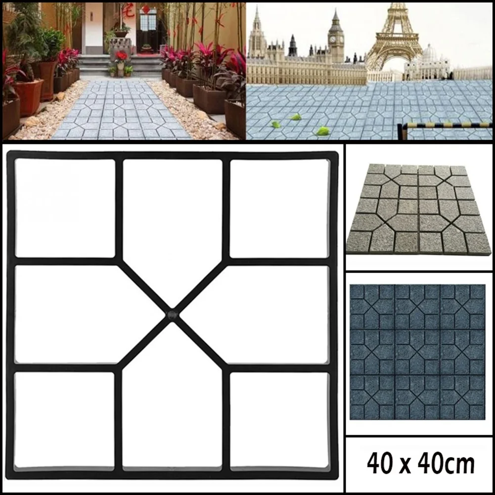 DIY Garden Path Road Paving Mold Home Corridor Concrete Driveway Stone Path Mold Manually Pavement Cement Driveway Tool