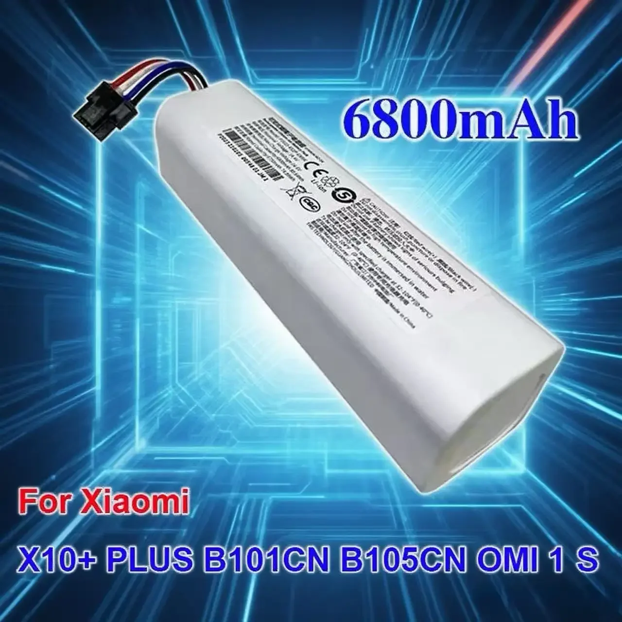 

️‍Genuine Replacement 14.4V 5200mAh P2008-4S2P MMBK Battery for Xiaomi Mijia Mi 1T (STYTJ02ZHM) Sweeping Mopping Robot Vacuu