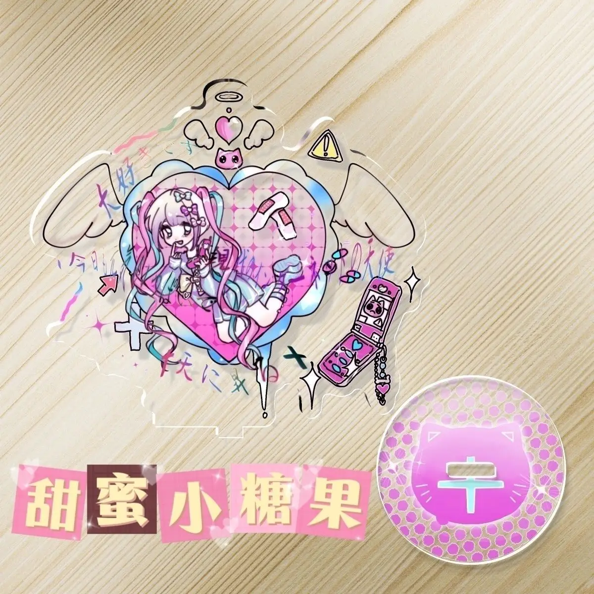 Needy Girl Overdose Acrylic Stand KAngel Figure Display NGO Goods Collection Desk Decoration Kawaii Ornament Accesorios Gift