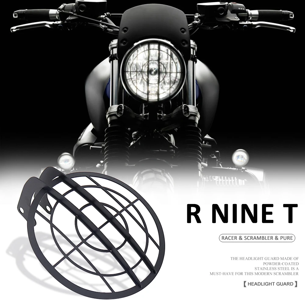 

For BMW RNINET Racer R NineT Scrambler Rninet Pure Motorcycle Headlight Head Light Guard Protector Cover Protection Grill R9T