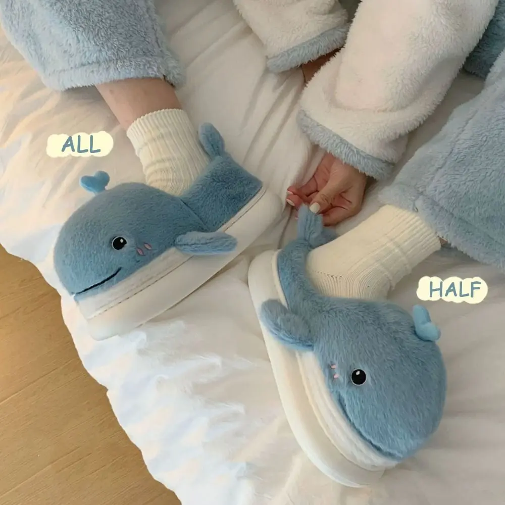 

Мягкие пушистые домашние тапочки, женские повседневные нескользящие плюшевые теплые тапочки, удобная изоляционная домашняя обувь с героями мультфильмов, домашняя обувь