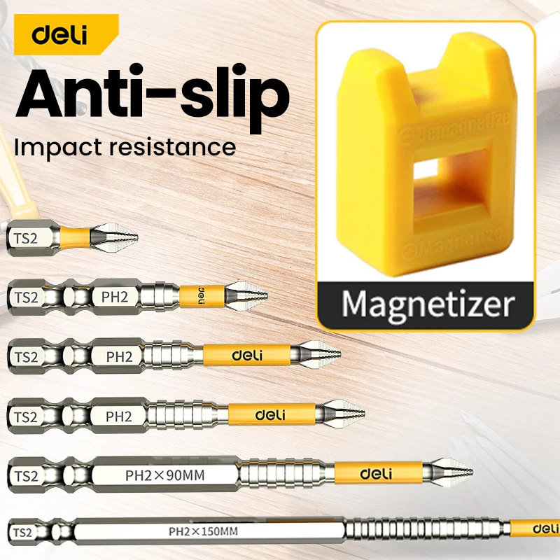 

Магнитная ударная бита Phillips, противоскользящая длинная отвертка, набор шестигранных хвостовиков, крестовая ударная отвертка для электрического сверления
