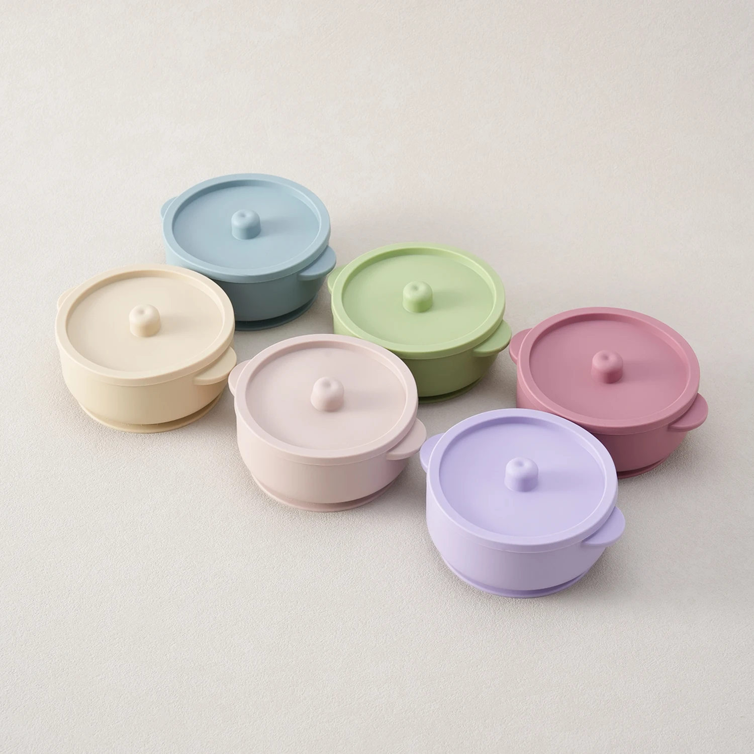 

1PC Removable Feeding Tableware Silicone Bowl With Stainless Steel For Babies Toddler Kids Solid Food Training Dishes Plate