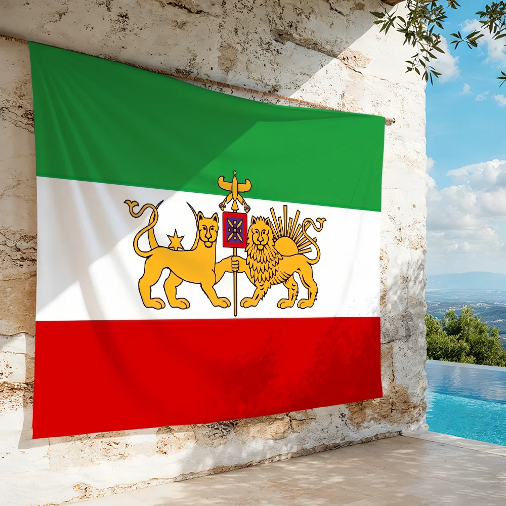 Historic I-Iran Persian flag For Camping Party Picnic Studio Booth Background Wall Interior Decoration Banner