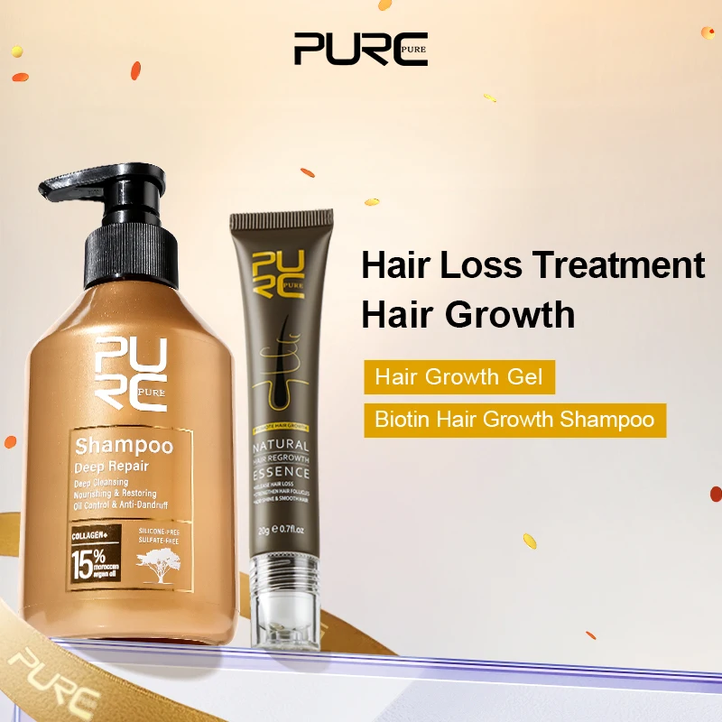 

Ginger Growth Hair Oil Serum & Shampoo Kit Strengthening Hair Thicker Fuller Nourishing Scalp Treatment for Men Women Hair Care