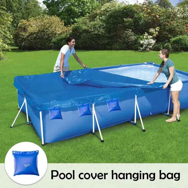 Pool Weight Bags 12X Water Weights For Pool Leakproof Thick PVC Antifreezing Winter Pool Tarp Weights Heavy Duty Swimming Pool