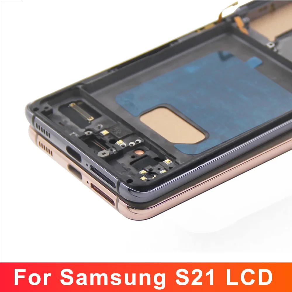 100% Getest TFT LCD Voor Samsung S21 Display SM-G991B G991B/DS G991U Voor S21 Lcd Touch Screen Digitizer met Frame