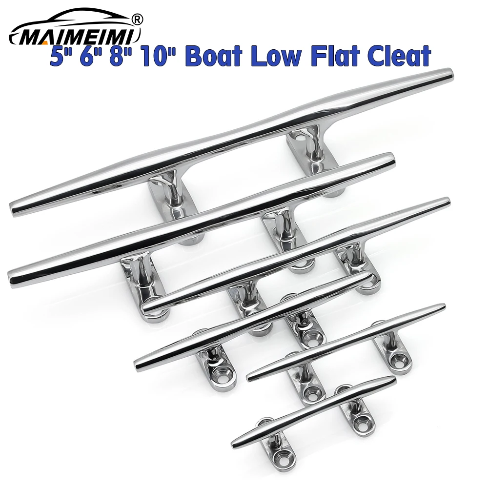 5, 6, 8, 10 Zoll Flacher Bootsgriff aus Edelstahl, Hochbelastbarer Hohlgriff für Marine-Decks, Seilbefestigung, Bootszubehör