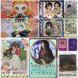 Anime Demon Slayer Kamado Nezuko Kanroji Mitsuri Iguro Obanai Rengoku Kyoujurou Collection Cards Birthday Gifts Children's Toys