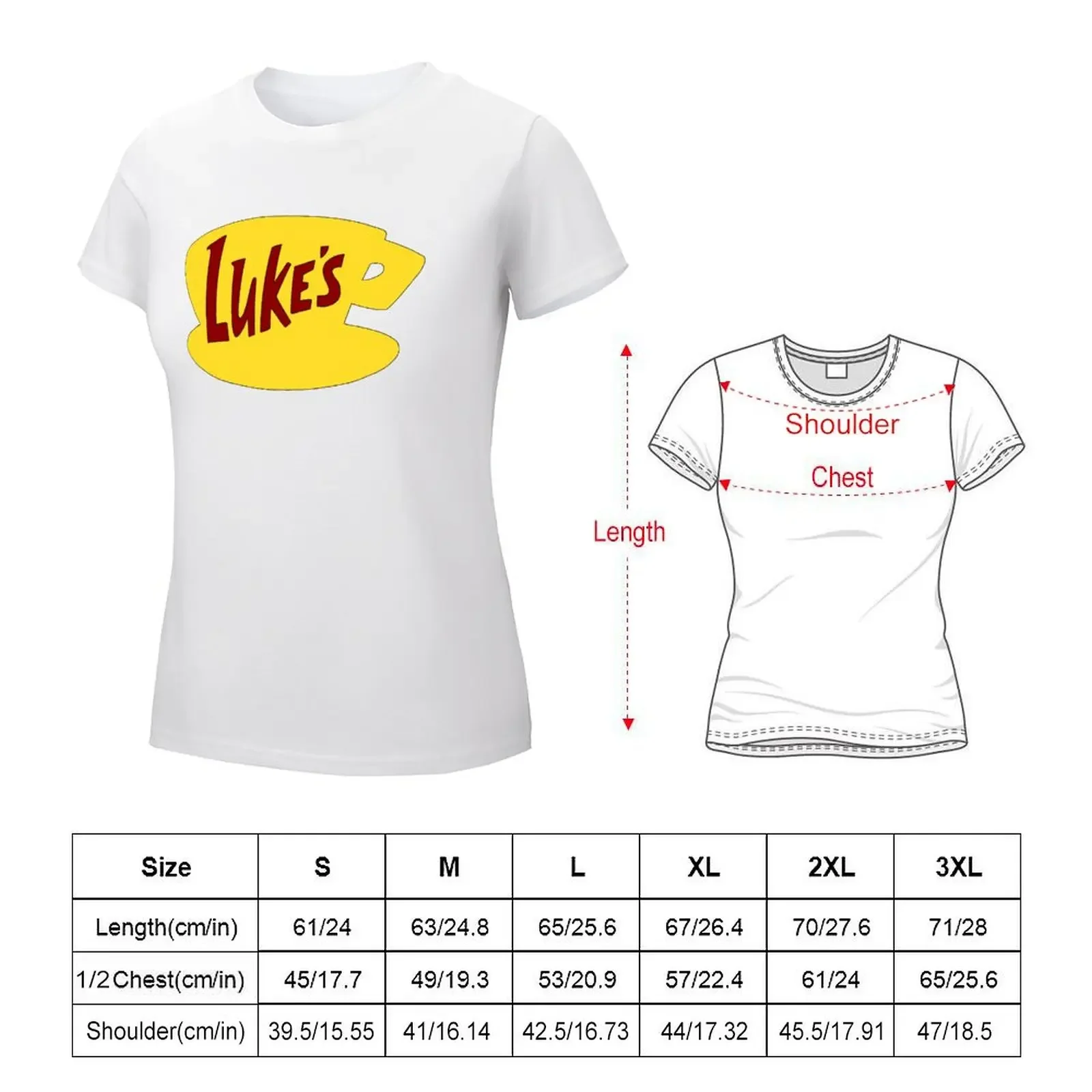 Lukes Diner T-shirt vintage clothes Short sleeve tee t-shirts for Women pack