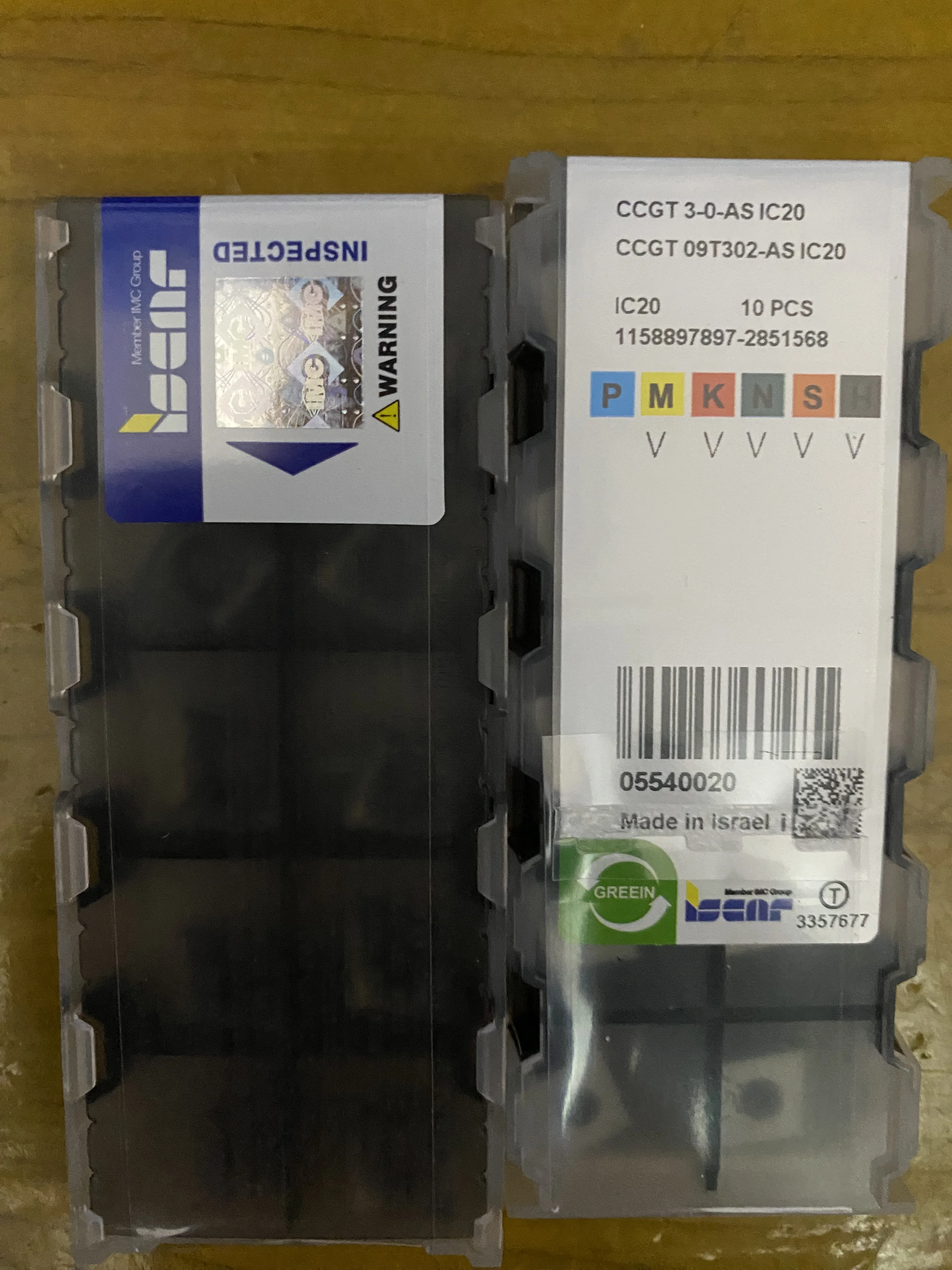 

Hard alloy cutting blades CCGT09T302-AS IC20