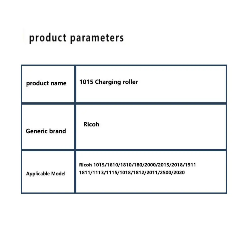 Rolo de carga principal PCR para Ricoh 1018 1502 1610 2018 1115P 1911 2011 2015