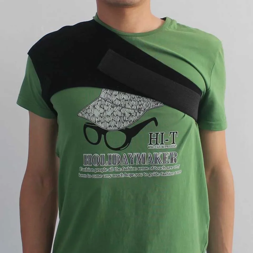 Hot Compressie Schouder Ondersteuning Links Rechts Herbruikbare Schouder Brace Wrap Met Bandjes Verwarming Pad Voor Verstuikingen Stammen