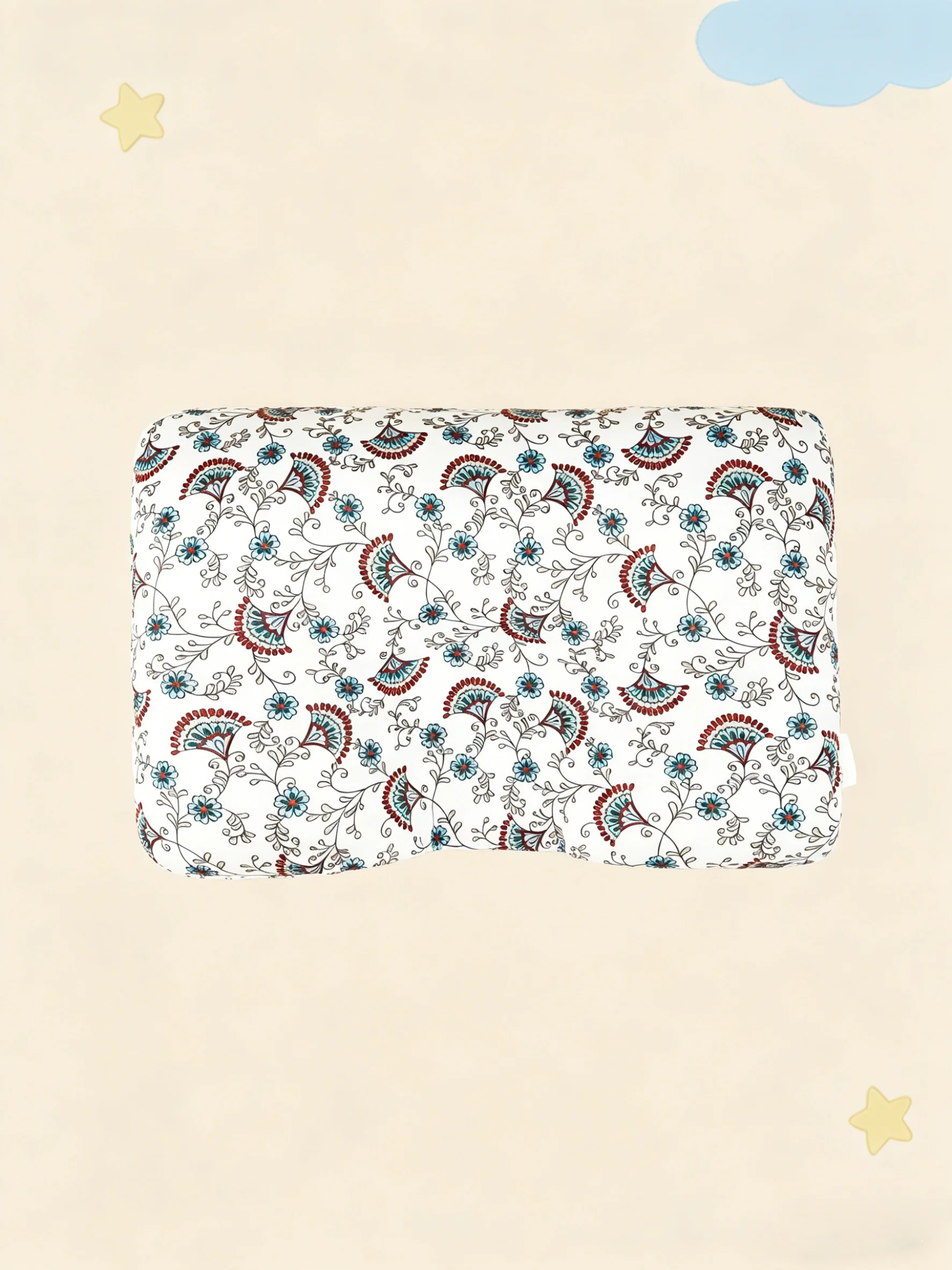 

Breathable, Soft & Comfortable Flower Print Baby Pillow
