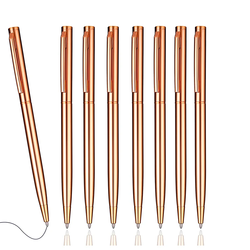 100pcs-lot-new-slim-metal-ballpoint-pens-rose-gold-silver-advertising-high-quality-school-office-supplies-free-customized-logo