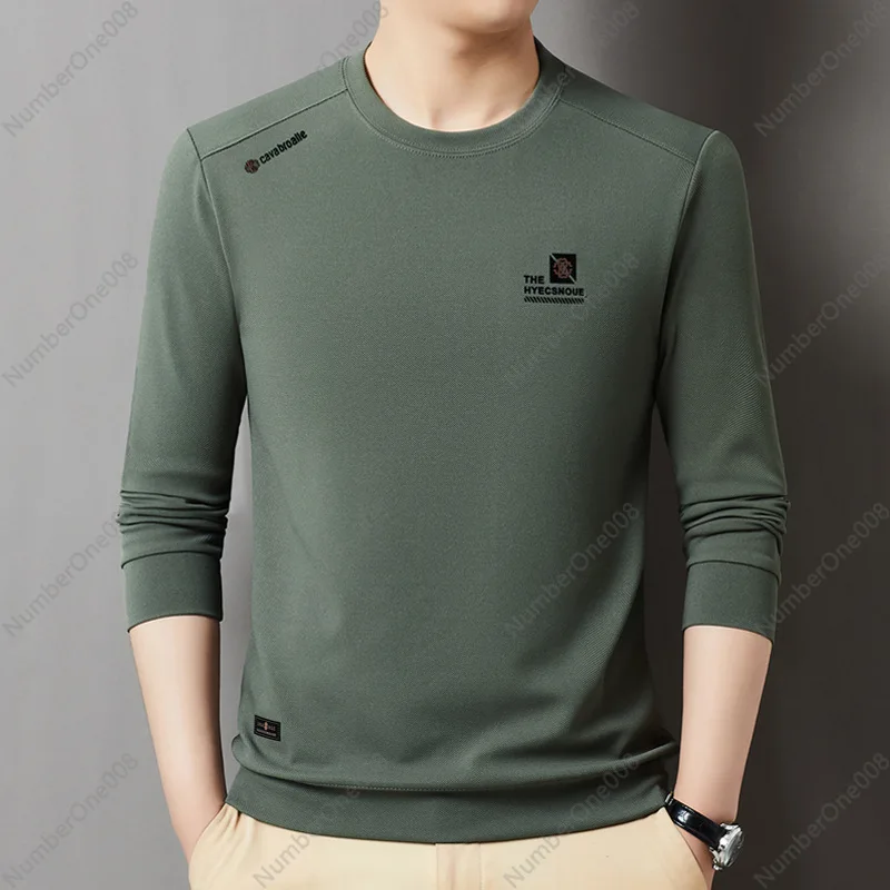 Trendy Brand Sweater Men's 2024 Autumn New Loose Casual Men's Round Neck Pullover Long-sleeved Top T-shirt Wholesale