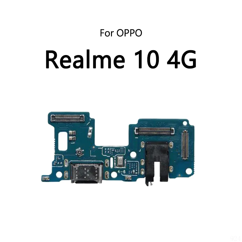 USB Charge Dock Port Socket Jack Plug Connector Flex Cable For OPPO Realme 10 Pro Plus + 10S Charging Board Module