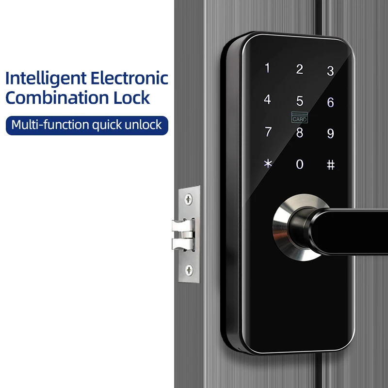 Smart Locks Biometric Password and Fingerprint Electronic Replacement Ball Lock Aluminum or Wooden Door Lock