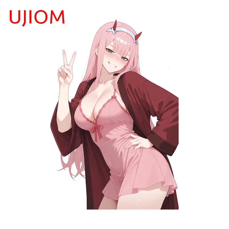 UJIOM Alluring Zero Two Big Boobs Wall Sticker Exquisite Attractive HD Pattern High Quality Waterproof Decal Art DIY Home Decor