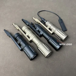 Tactical Airsoft Metal Scout light V2 Flashlight and SF Pressure Switch with Lightbar Scout Mount Fit MLOK Rail Weapon torch