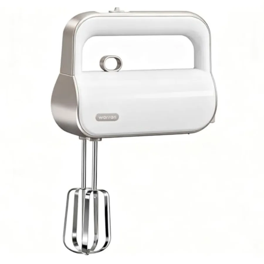 

Электрический ручной миксер 4-в-1 с функцией Turbo Boost, насадками из нержавеющей стали, крюками для теста, вспенивателем молока, легкий портативный миксер