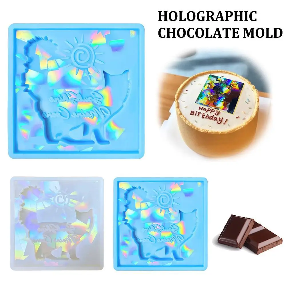 

Holographic Christmas Resin Molds Round Snowflake Christmas Ornaments Molds for DIY Keychain Hanging Pendant Decorations