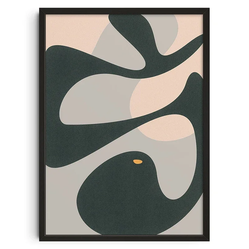 Mid Century abstracte illustratie canvas prints poster vintage Japanse kunst prints slaapkamer muur kunst home decor kunst poster geschenken