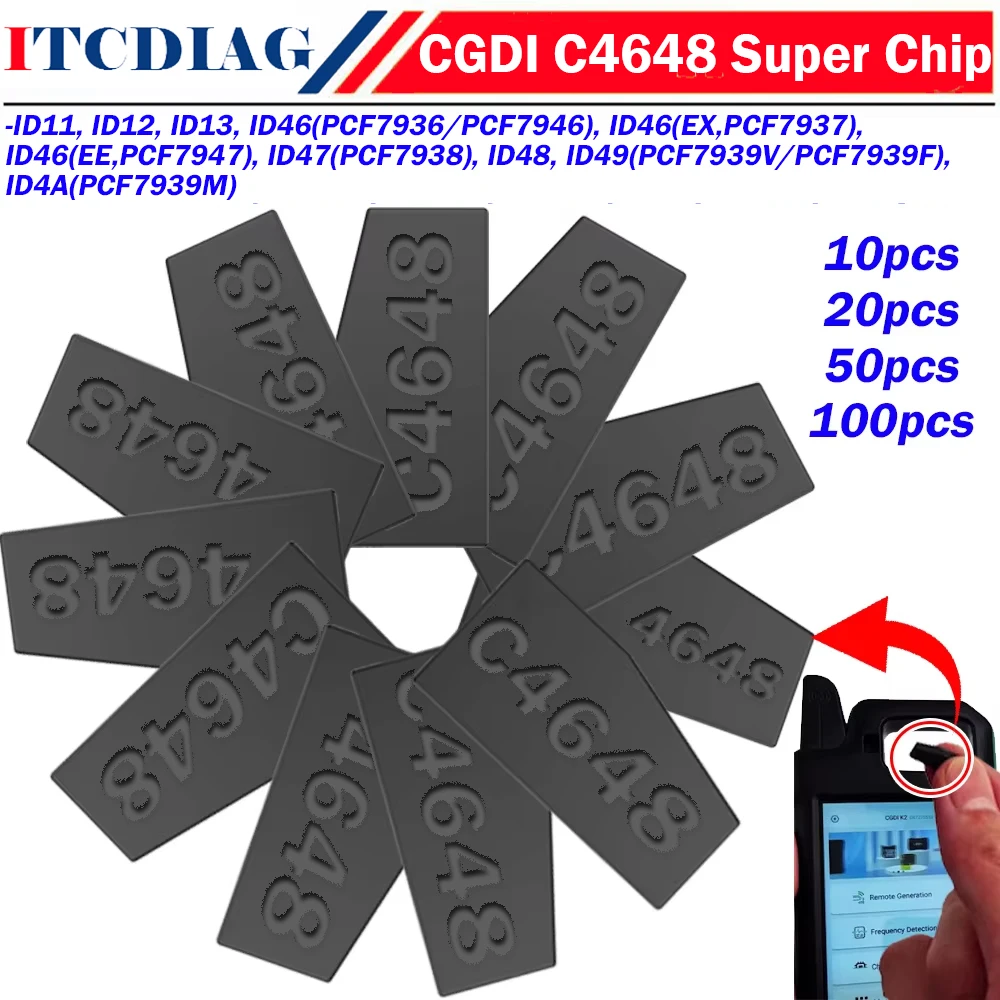 

Wholesale CGDI C4648 Super Chip Work With CGDI K2 Stability Multi-Type Re-Write Conversion Set As ID11 ID12 ID13 ID46 ID47 ID48