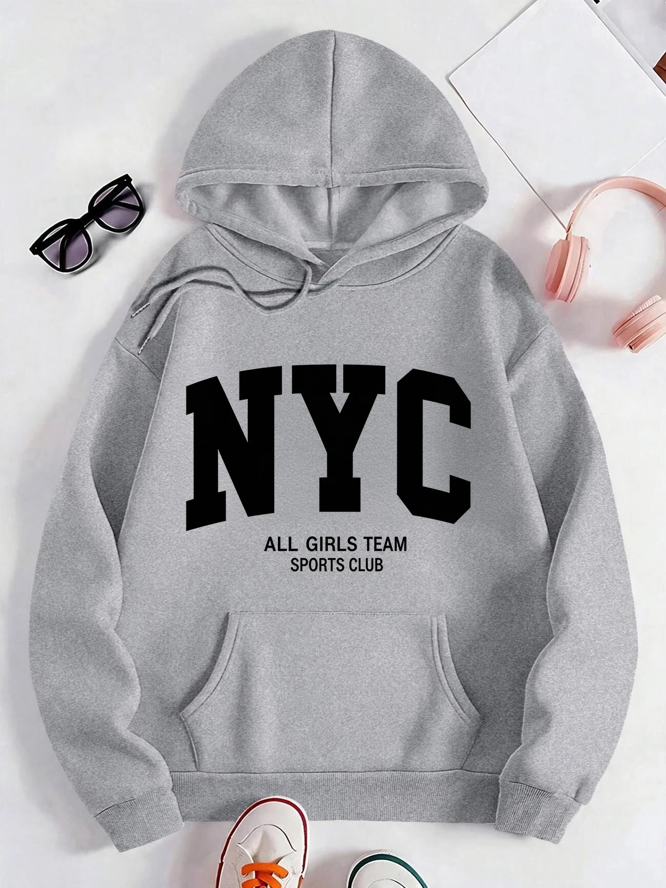 Aliexpress Women's NYC Print Hoodies Graphic Trend Style Hooded Sweatshirts Y2k Vintage Pullovers Clothes Female Outfit Cheap Unisex - Aliexpress Deal