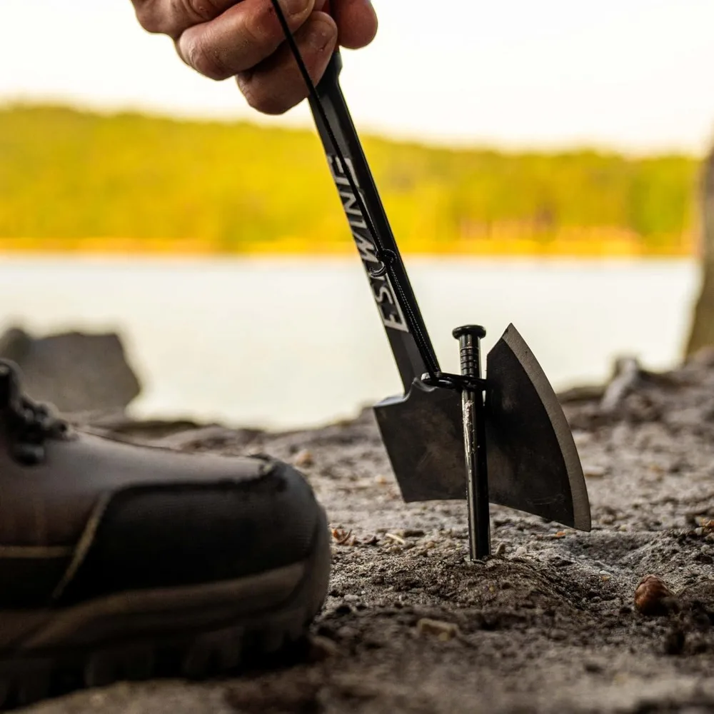 قبعة تخييم مقاس 14 بوصة مع فولاذ مزورة وقبضة تخفيض الصدمات لتقطيع الخشب في الهواء الطلق