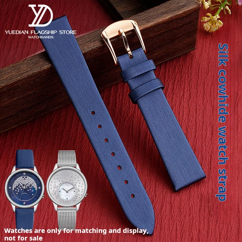 Dark blue universal Silk watchband Men women 6 8mm 10mm 12mm 14mm 16mm 18mm 20mm Milanese Watch Strap Accessories thin Bracelet