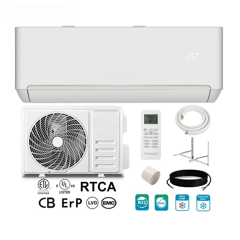 R410a T1 220v~50hz 9000btu Inverter Wall Split Air Conditioners Split Cooling Only Units Used Refrigerant Power Source