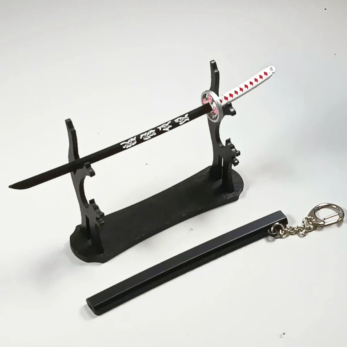 5.9inch Black Blade Metal Katana Sword Japanese Katana Sabre Original Samurai Sabre Ninja Knife Cosplay Accessories Prop Toy