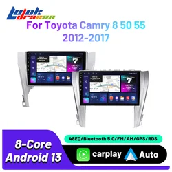 Carplay Wireless Android 13 For Toyota Camry 8 50 55 2012-2017 Multimedia Automotive Autoradio Car Radio 4G wifi gps Car Stereo