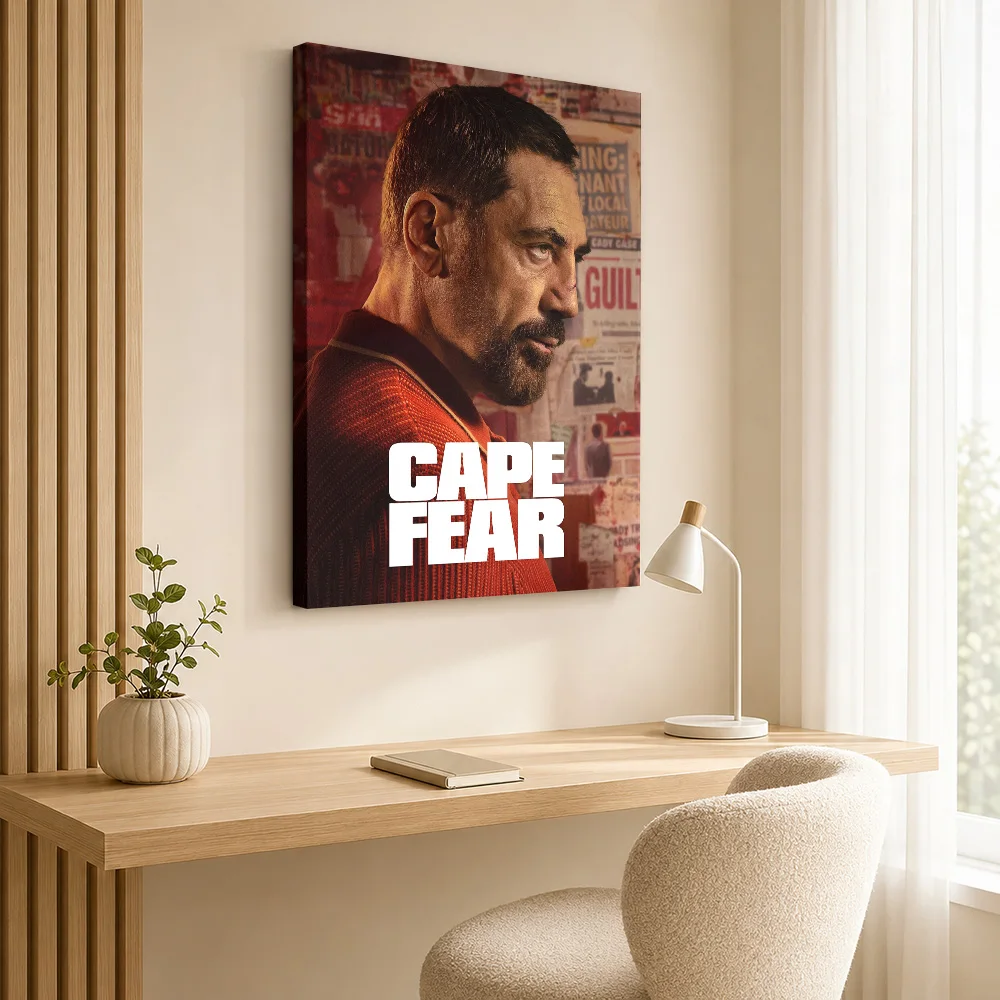 Cape Fear Movie Framed Canvas Print Poster Personalized Photo Vintage Movie Canvas Wall Art for Living Room Home Theater Decor