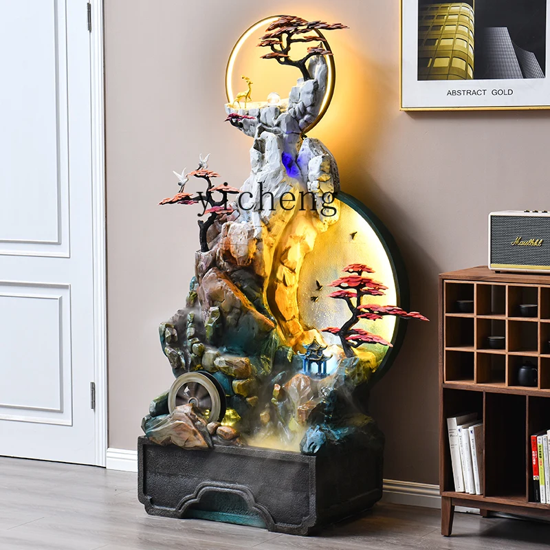 

TWR rockery flowing water landscape circulating water ornament feng shui wheel lucky fountain