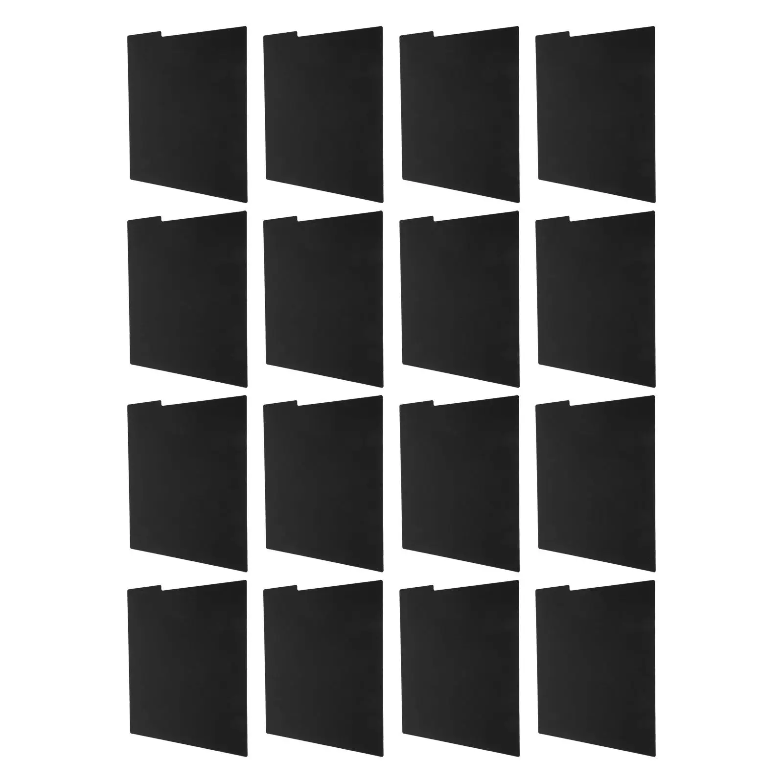 

16Pcs Vinyl Record Dividers Plastic Album Separators Black Waterproof Scratch Resistant for Home Library Shelf Collection