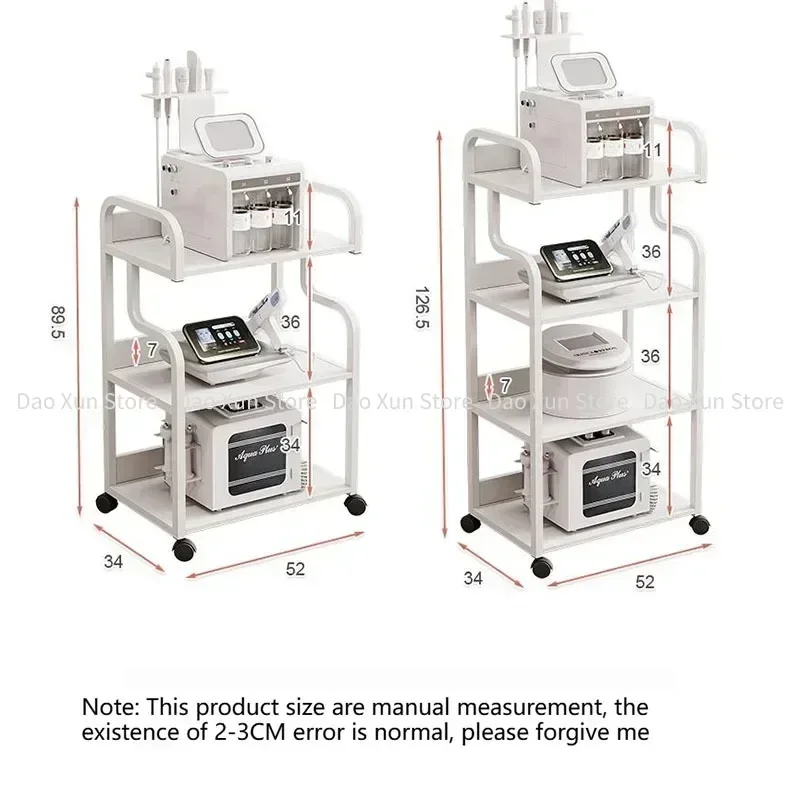 Chariot de tatouage chariot en fer Shopping en acier inoxydable cils pédicure meubles en bois Salon Transparent petit Spa maquillage coiffeuse