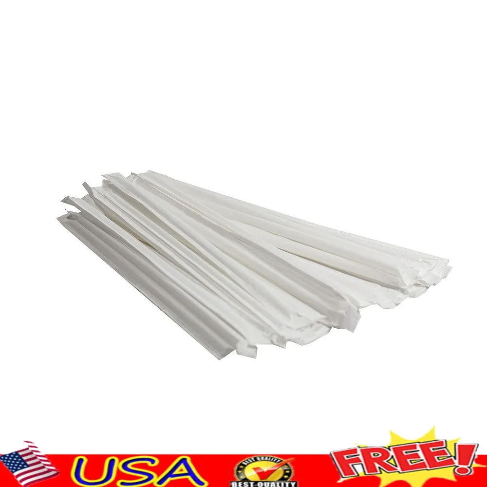 

Pack of 300 Giant Milkshake Straws 5/16 Inch Thick Wrapped Premium Jumbo Straws Great Smoothies Restaurants Bars
