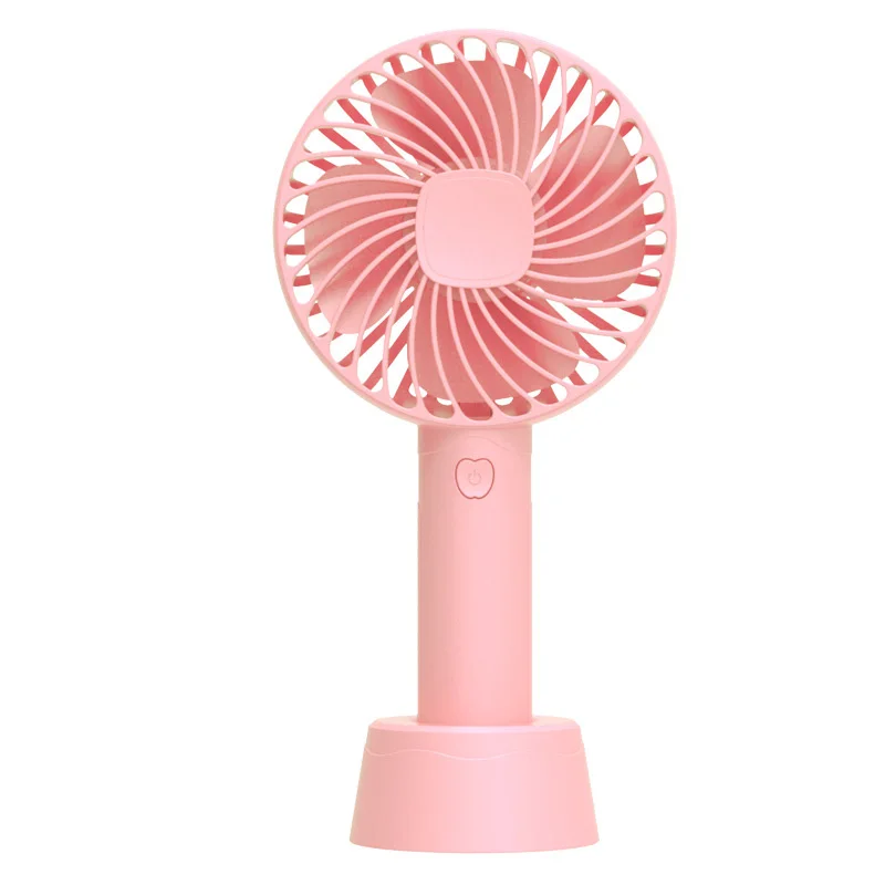 

Small portable rechargeable electric fan holder adjustable cooling mini USB charging desktop handheld fan