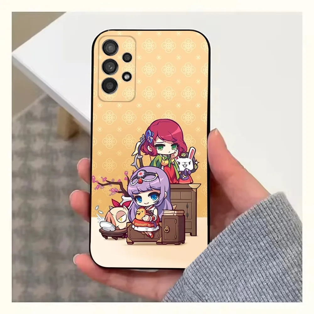 Game M-Maplestory-ES Phone Case For Samsung S25,S24,S23,S22,S20,S21,S10,Ultra,Plus,Lite,FE,Soft Silicone Black Cover