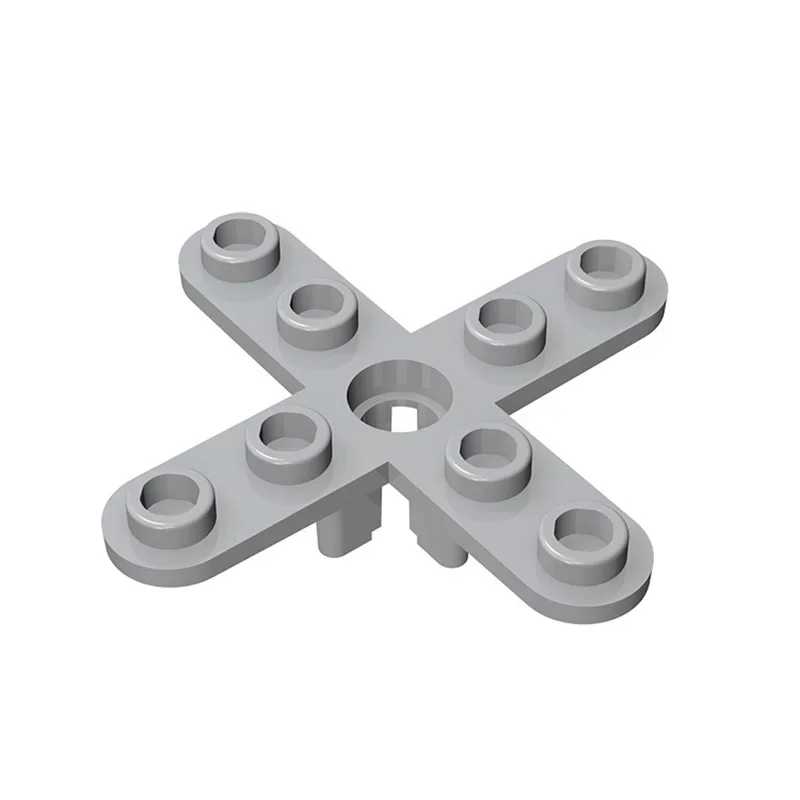 10Pcs MOC Parts 2479 Propeller 4 Blade 5 Diameter with Rounded Ends Open Hub Bricks DIY Building Blocks Particle Kid Toy Gift