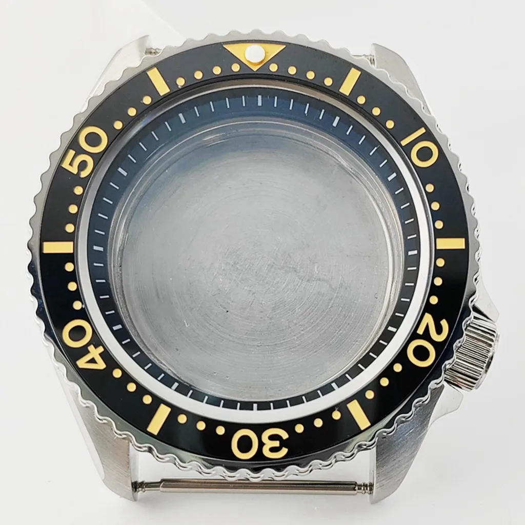miuksi 42mm Uhrengehäuse Keramik Lünette massiv 316l Edelstahl Saphirglas für nh35 nh36 Automatik werk Zubehörteile 9