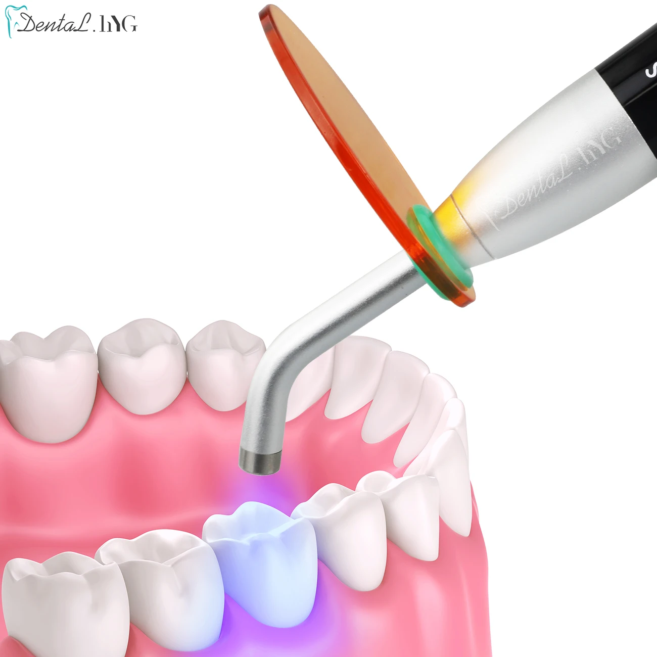 Dental Curing LED Lamp Wireless 1 Second Cure Light 1000-4000mw/cm² Dentistry Equipment