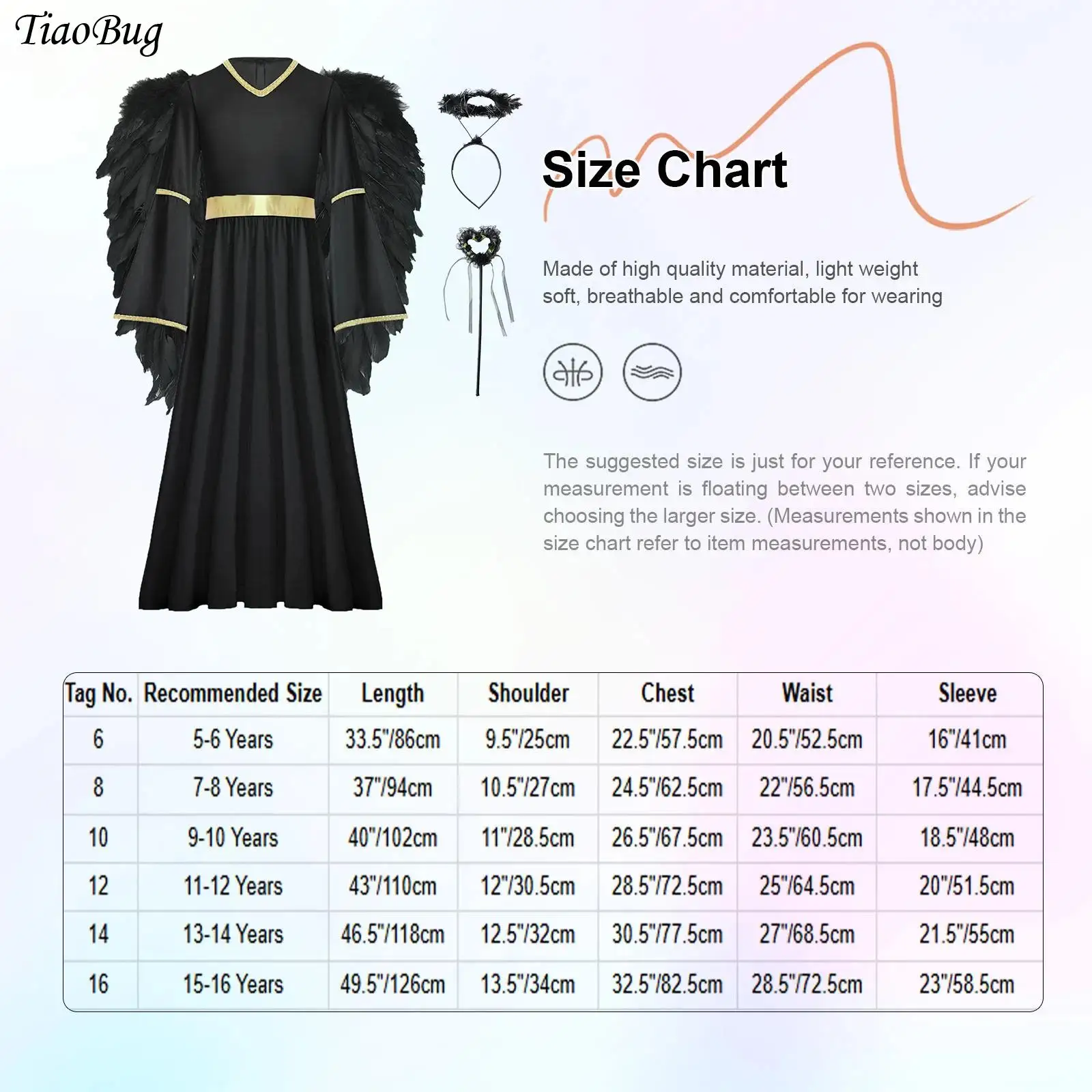 

Girls Angel Cosplay Costume Greek Princess Dress Sets with Feather Angel Wings Headband Fairy Sticks Halloween Carnival Dress Up