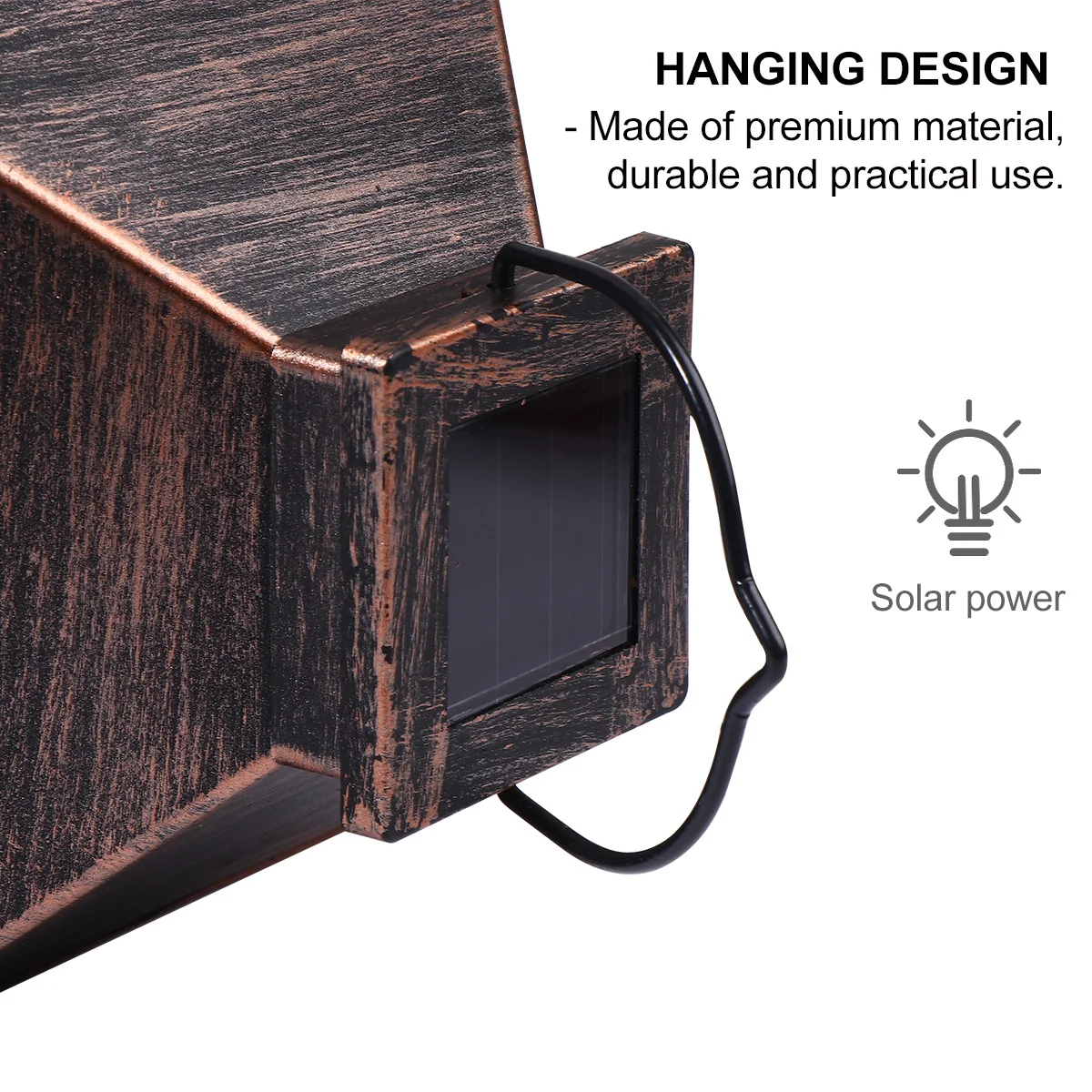 

1pc Wind Lantern Hanging Outdoor Light For Garden Courtyard Party Walkway Terrace Lawn Solar Powered Lamp Outdoor