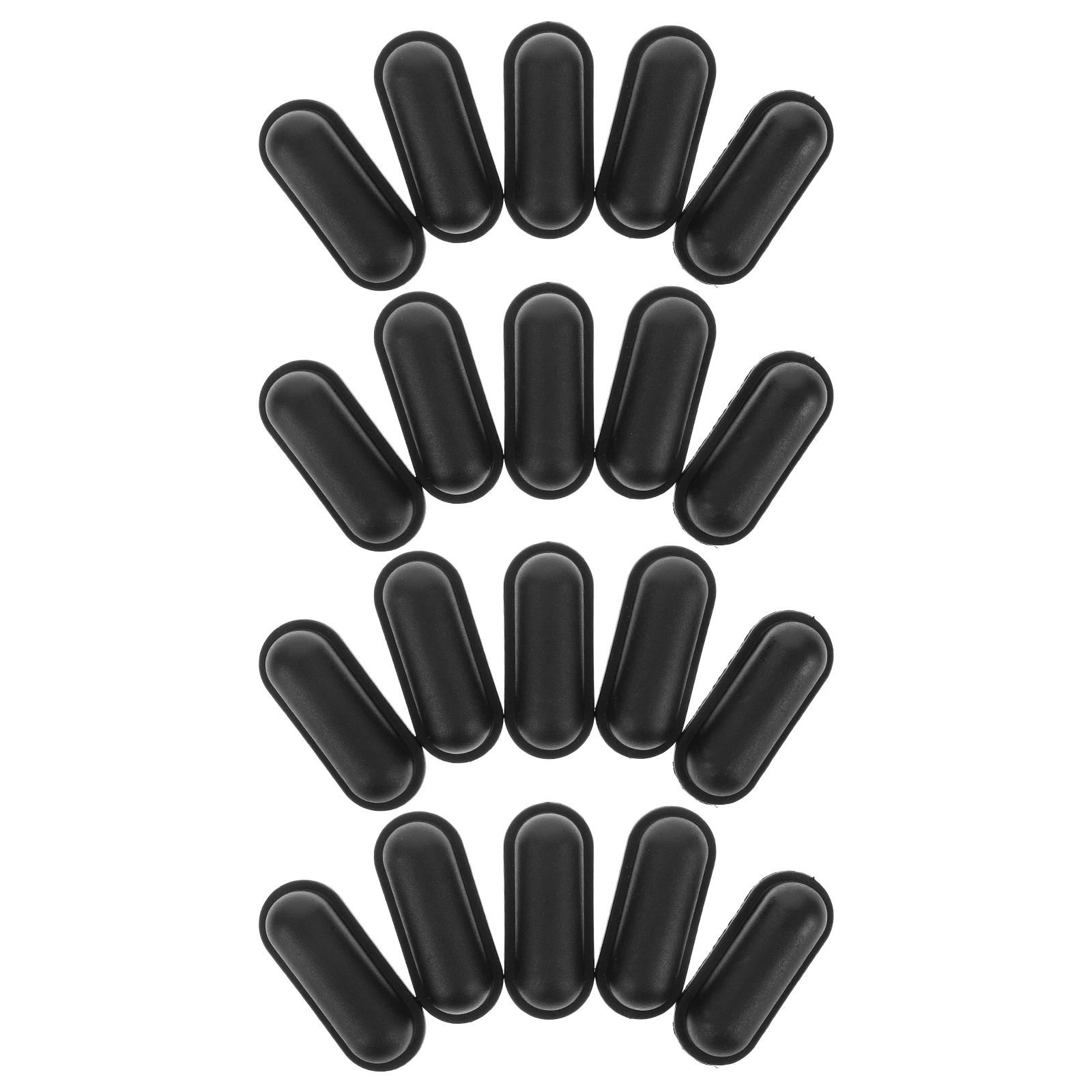 

20pcs Luggage Feet Replacement Plastic Studs Suitcase Bottom Pad Black Travel Case Foot Pads Bracket Compatibility